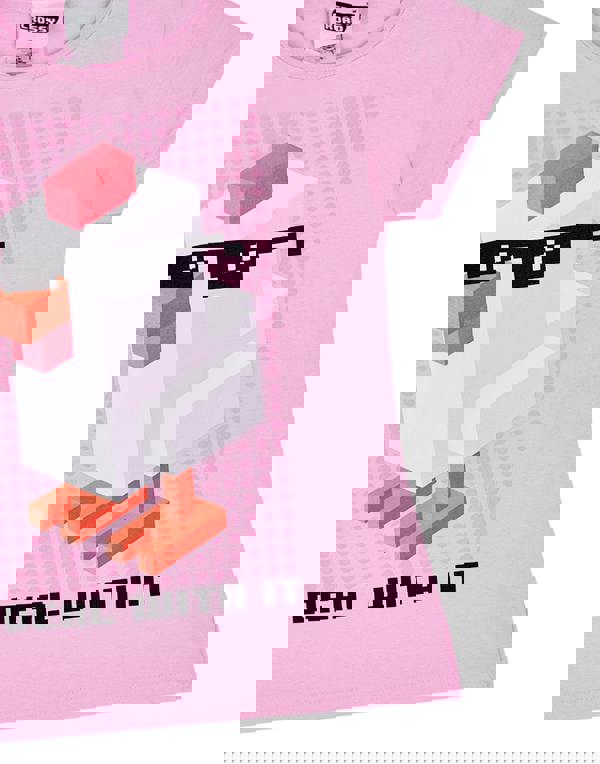 Crossy Road Girls Pink Short Sleeved T-Shirt