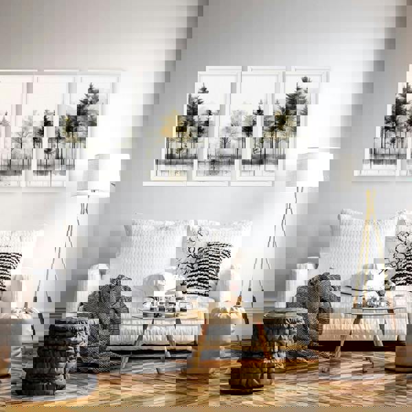 Modern Living Room Wall Art | Set of 3 Asian Inspired Wall art Prints