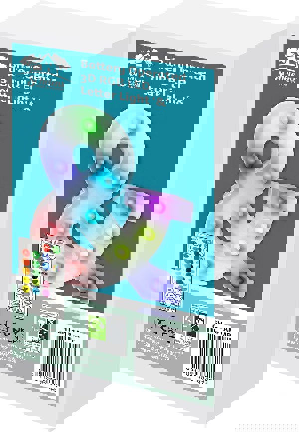 St Helens Battery Operated RGB Letter   With Remote Control Letter &