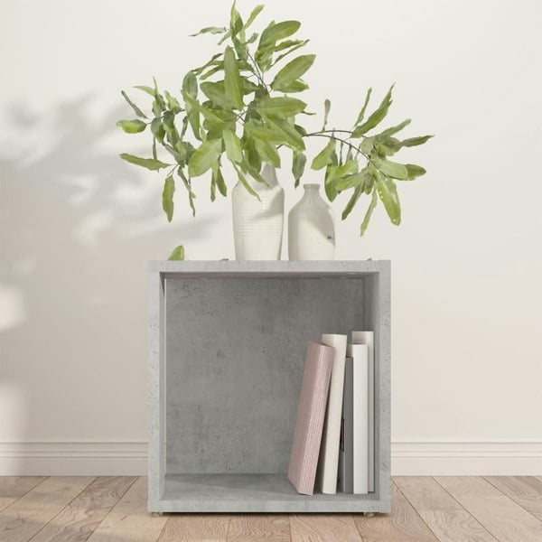 Berkfield Side Table Concrete Grey 33x33x34.5 cm Engineered Wood
