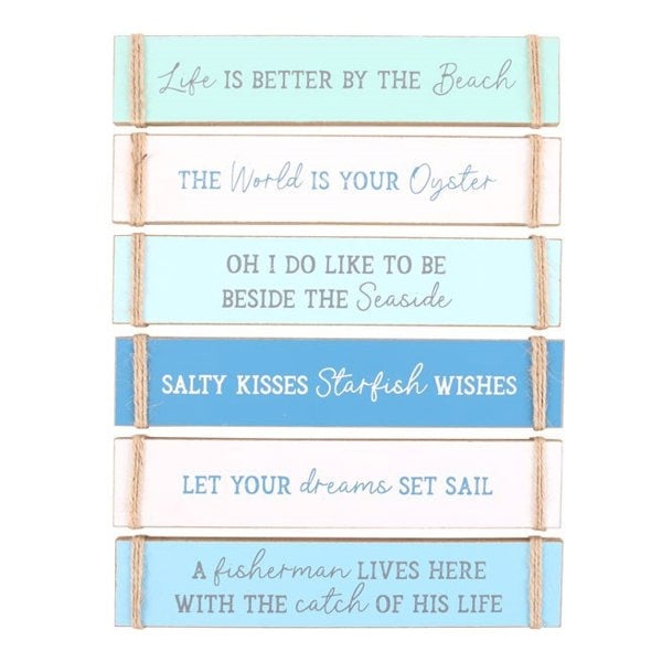 Serano Set of 36 Nautical Block Signs on Display