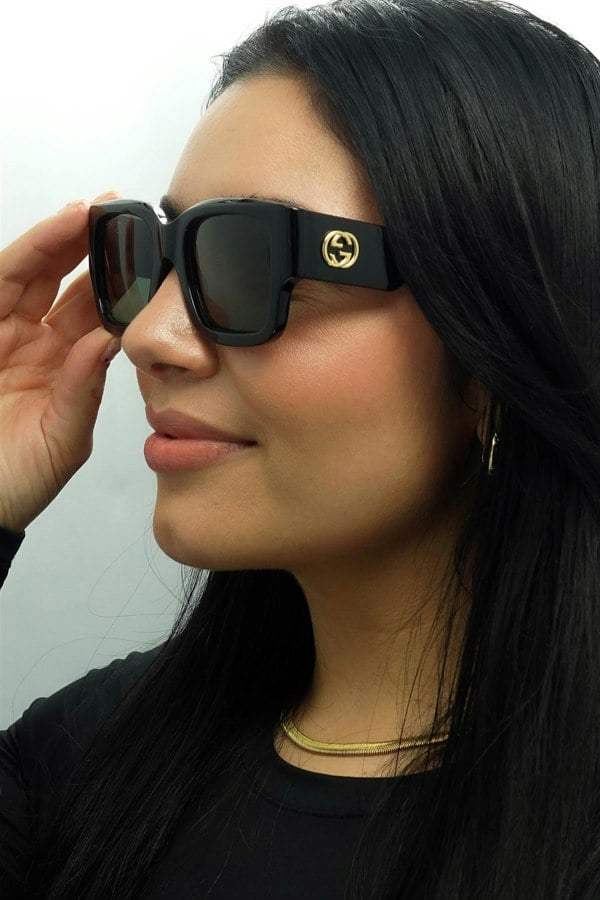 Gucci Sunglasses GG1663S 001 Black with Havana Grey