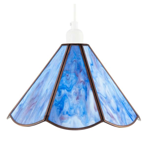Classic Lavender Purple Tiffany Glass Easy Fit Pendant Lighting Shade Image 8