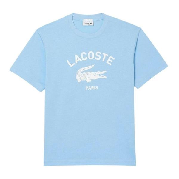 Lacoste Unisex Adult Paris Cotton T-Shirt - Light Blue - 