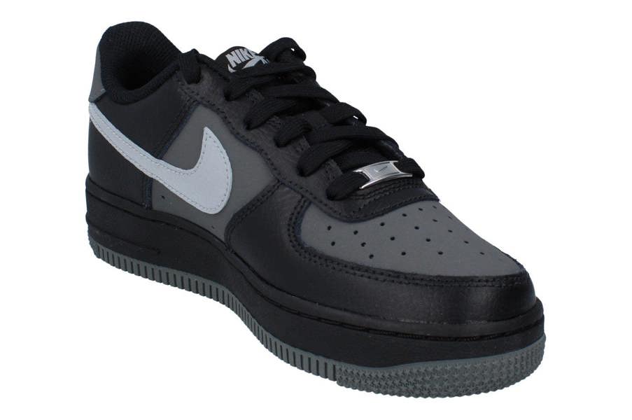 Nike Air Force 1 Gs Trainers Ir1478 Shoes  010 - Black Light Smoke Grey 010 - Photo 3