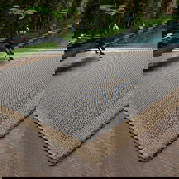 Nature Blue outdoor rug moisture and UV protected