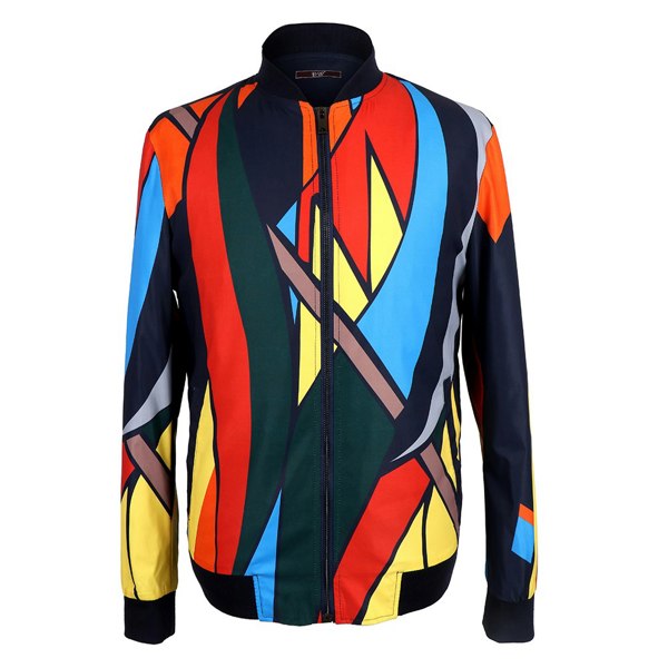 David WeJ Adimu Bomber Jacket - Pink, Purple Green Multi