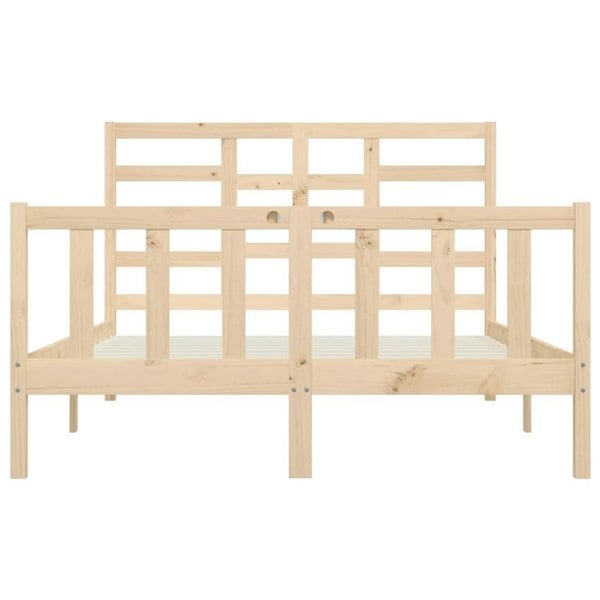 Berkfield Bed Frame Solid Wood Pine 120x200 cm