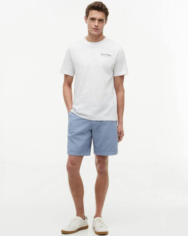 Tommy Hilfiger Nautical Back Graphic Mens T-Shirt - White