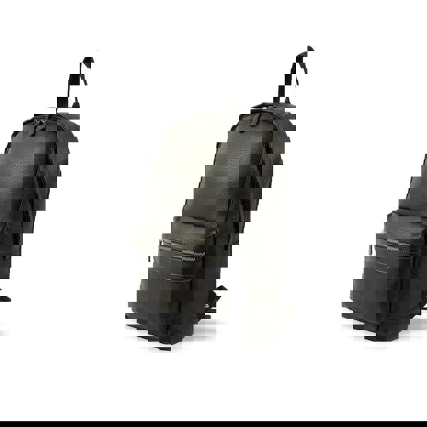 Silver Street London Silver Street London SERGIO Mens Leather Backpack Black