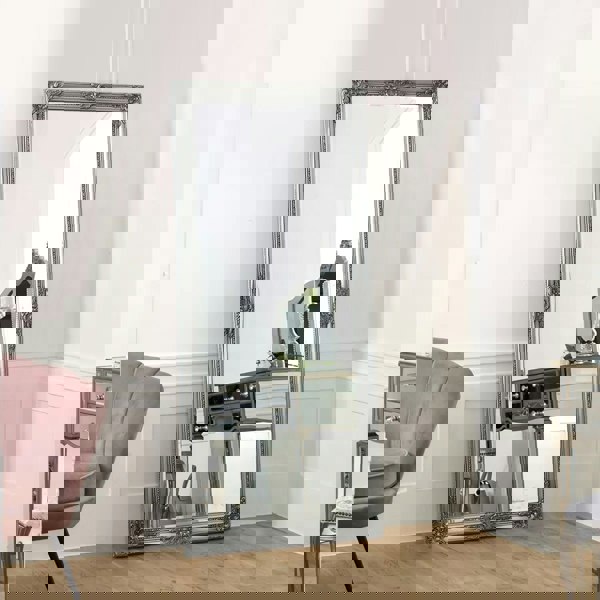 Exclusive Mirrors Eton Full Length Mirror Antique Silver 68cm x 158cm