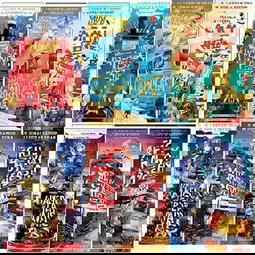 Adventures on Trains Series 6 Books Collection Set by M.G. Leonard & Sam Sedgman | Mystery, Adventure & Detective Stories for Kids