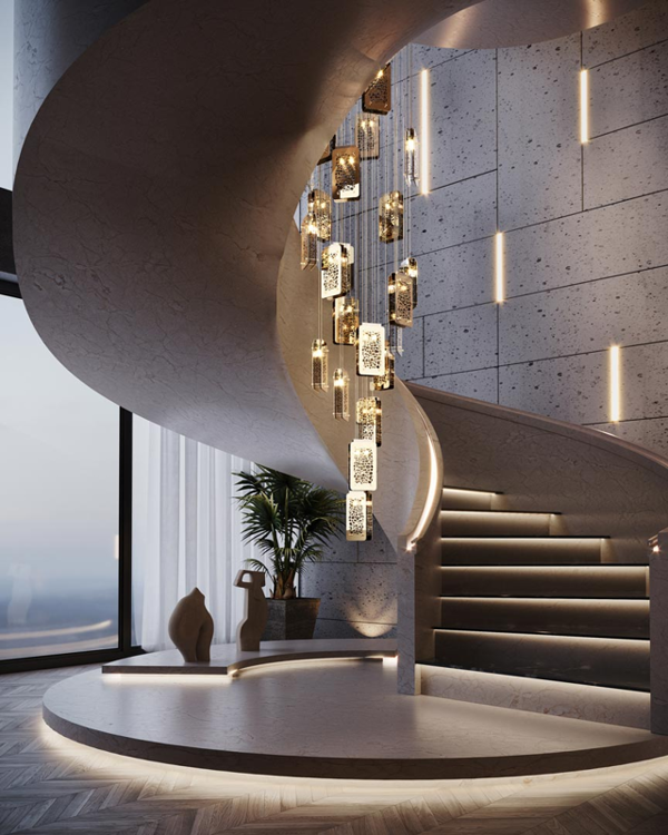 Castro Lighting Yoruba Luxury Bronze Suspension Light