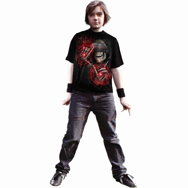 Spiral Direct CYBER DEATH - Kids T-Shirt Black