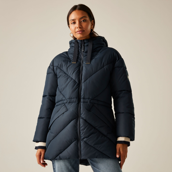Regatta Womens Rusey Quilted Padded Jacket - Navy