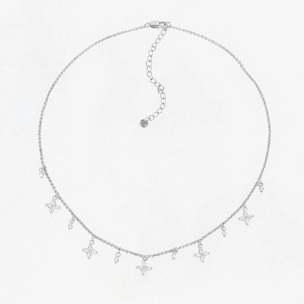 Uchi & Soto Kinmokusei Silver Floral Necklace