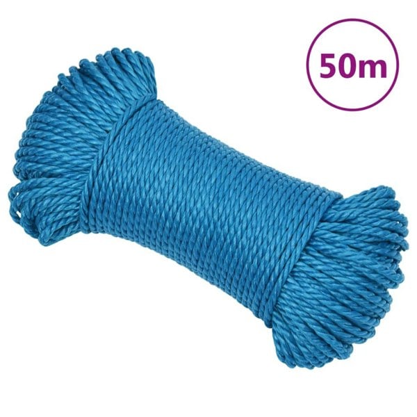 Berkfield Work Rope Blue 8 mm 50 m Polypropylene