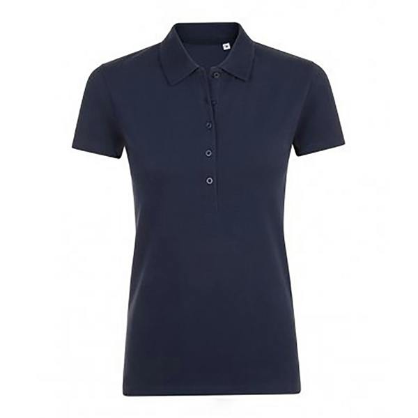 SOLS Womens/Ladies Phoenix Short Sleeve Pique Polo Shirt - French Navy