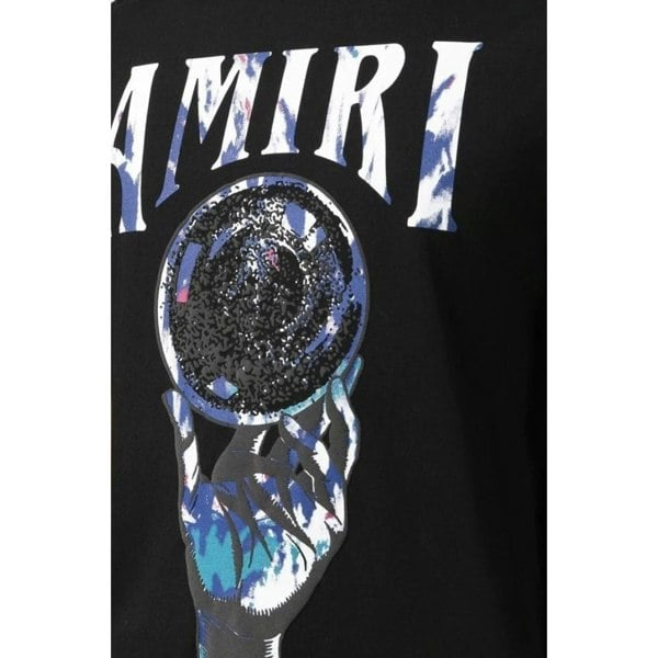 Amiri Crystal Ball SS Logo Black T-Shirt S