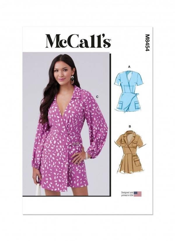 McCalls 8454 Paper Sewing Pattern – Women's Jumpsuit, Intermediate