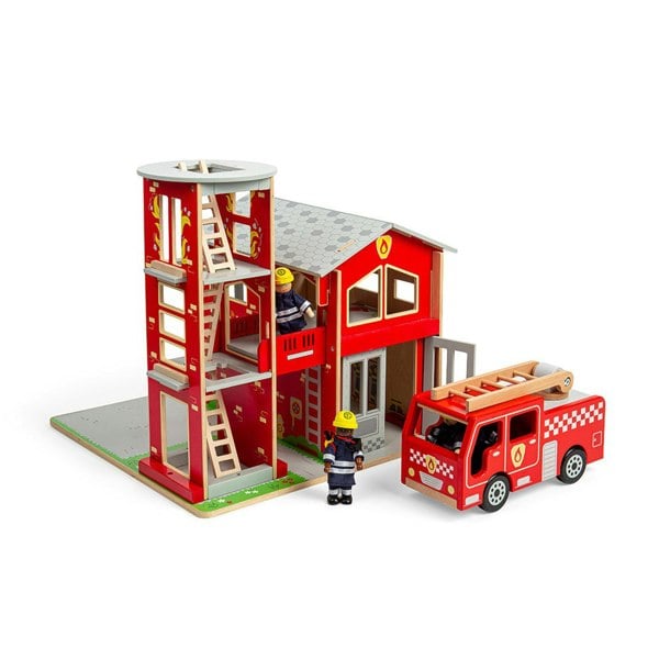 Bigjigs Toys City Fire Station Bundle