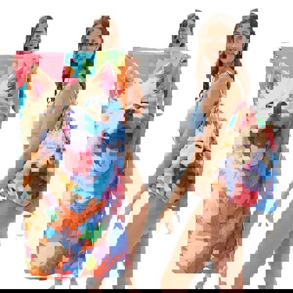 Leaper 2-in-1 Foldable Printed Bath Towel Backpack