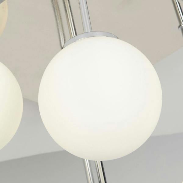Pagazzi Lighting Navarro 5 Light Chrome Semi Flush Ceiling Light