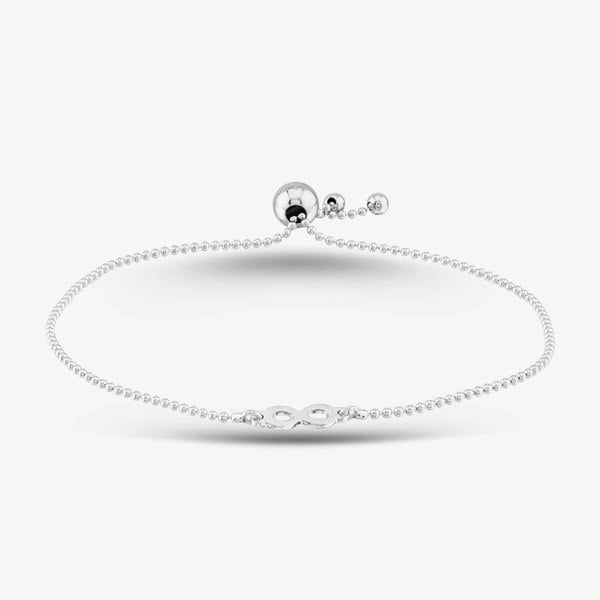 T. H. Baker Sterling Silver Adjustable Infinity Bracelet 8.29.6844