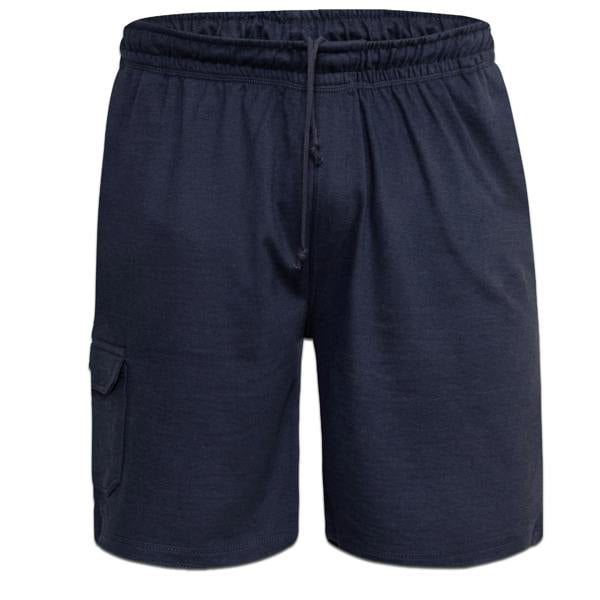 Duke Mens D555 John Cotton Lightweight Kingsize Cargo Shorts - Navy