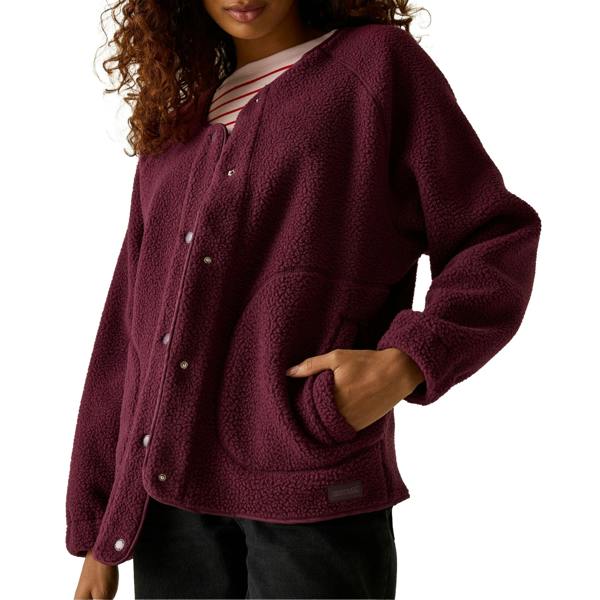 Regatta Womens/Ladies Lea Borg Snap-Front Fleece - Fig - 