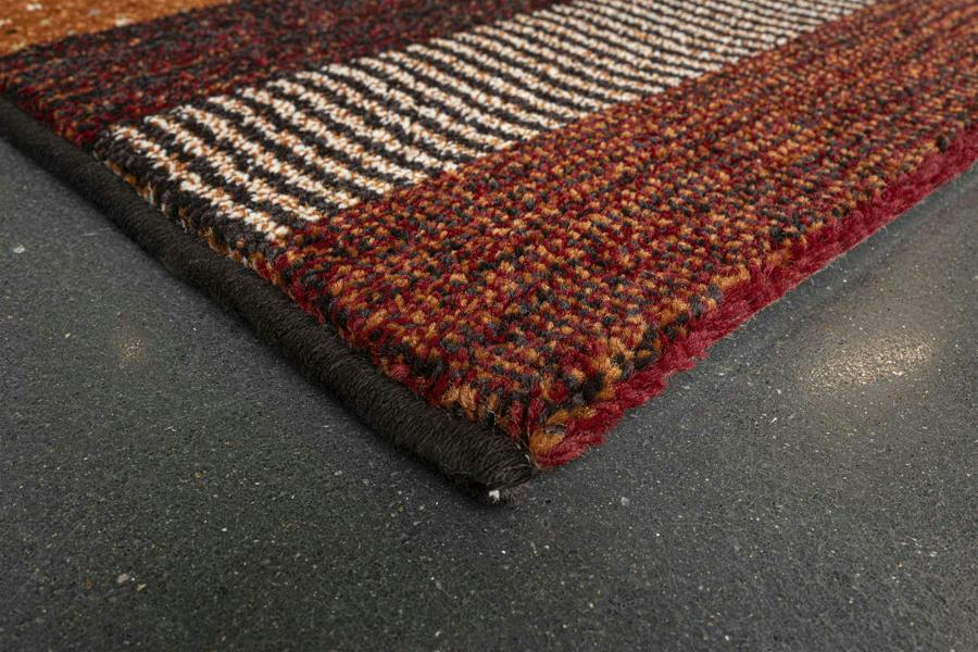 Woodstock Rug - Dark Multi Stripe