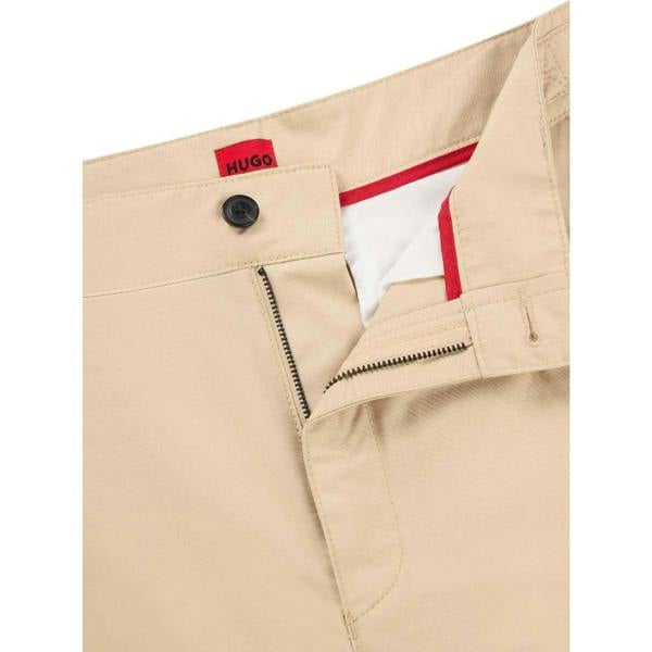 Hugo Mens Renar Relaxed Fit Trousers - Beige - 