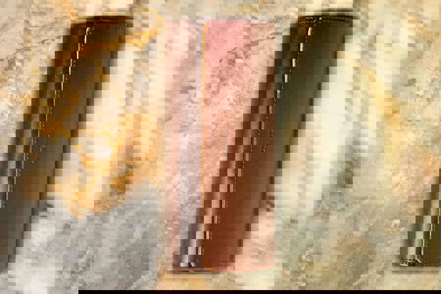 Brown Oiled Leather Watch Roll – Luxury Travel Case Kennett Great Britain