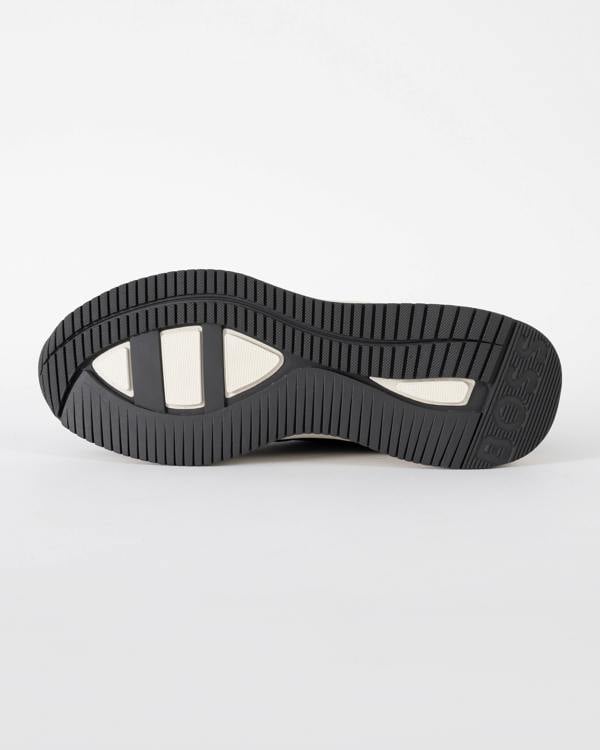 sole of BOSS Orange TTNM EVO Mens Suede Trainers in Dark Blue