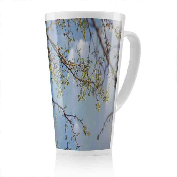 Benjamin Tate Design Tree Branches  Sky Latte Mug
