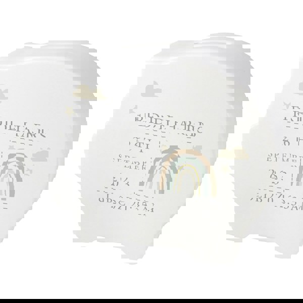 Personalised Memento Company Personalised Rainbow Piggy Bank