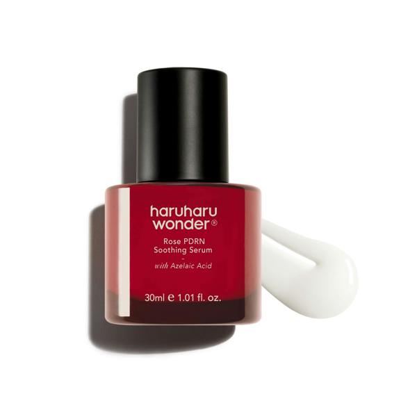 Haruharu Wonder Rose PDRN Soothing Serum 30ml – calming facial serum formulated with Rosa Damascena and plant-derived PDRN for sensitive skin available at Atelier De Glow UK.