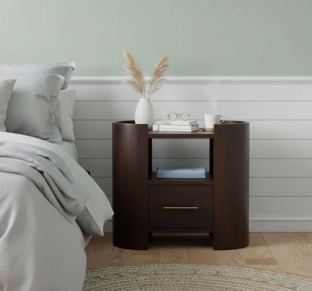 Artisan Furniture Solid Wood Valencia Bedside Table, 1 Drawer , 1 Shelf
