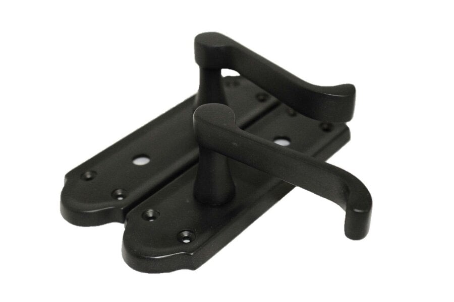 EDH Door Hardware Matt Black Door Handles - Askworth Internal Door Handles Set for Internal Doors