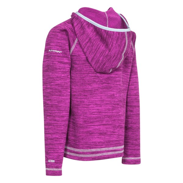 Trespass Childrens Girls Goodness Full Zip Hooded Fleece Jacket - Purple Orchid Marl