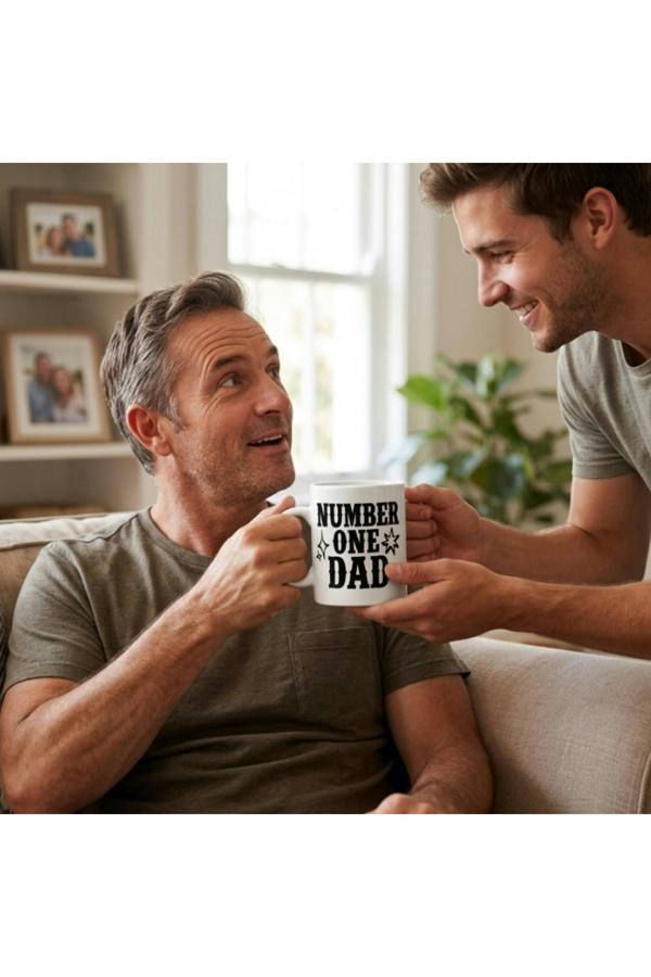 Dyzi Number One Dad Mug Ceramic Coffee Cup