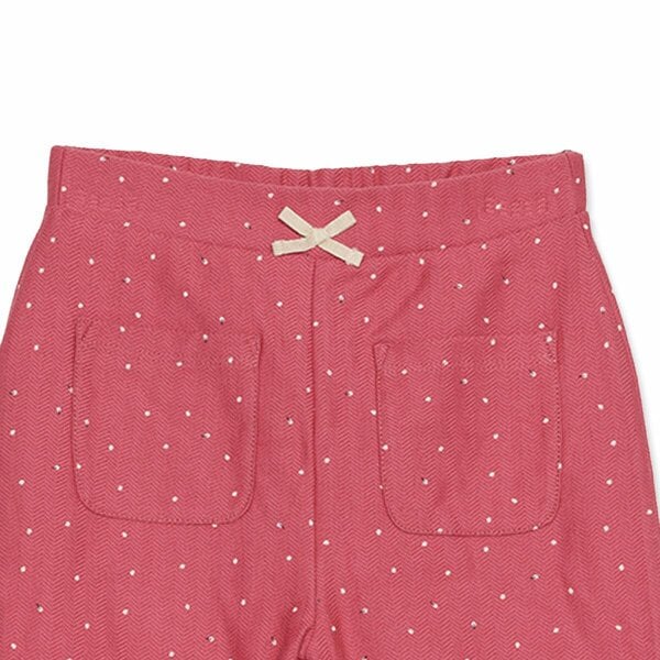 Mini Cuddles Polka Dots Joggers (Red)