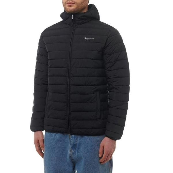 Aquascutum Mens Hooded Active Jacket - Black - 