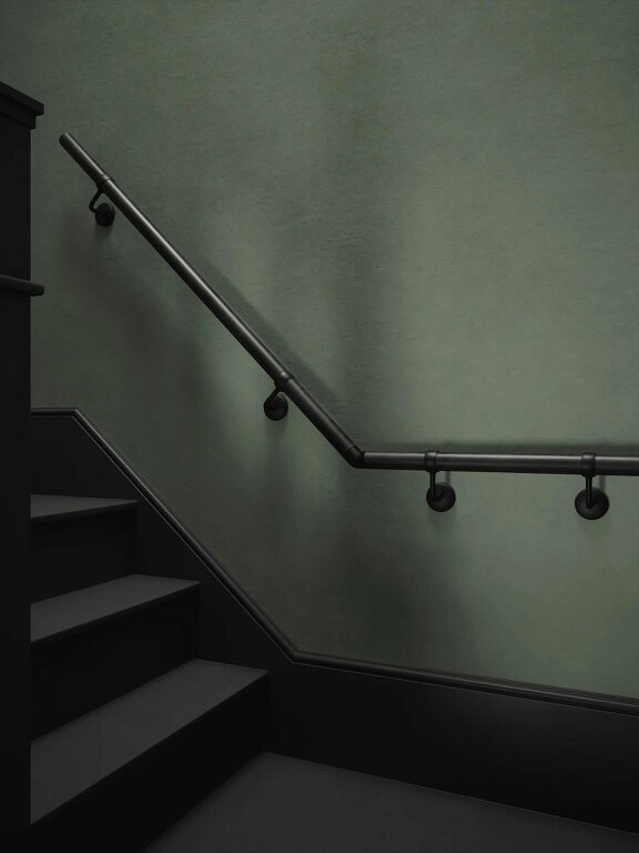 Handrails Direct Enville Charcoal Quarter Landing Handrail