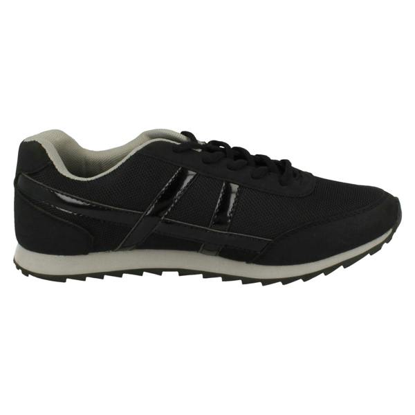 Spot On Ladies Spot On Flat Casual Lace Up Trainers