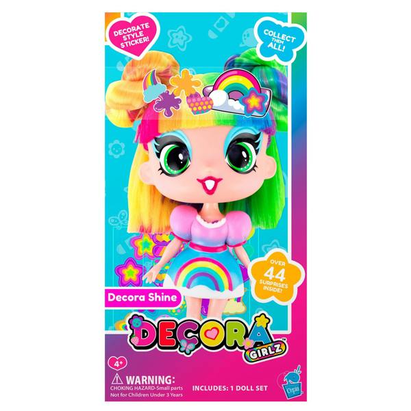 Decora Girlz 5" Fashion Doll – Decora Shine - with Stickers & Accessories