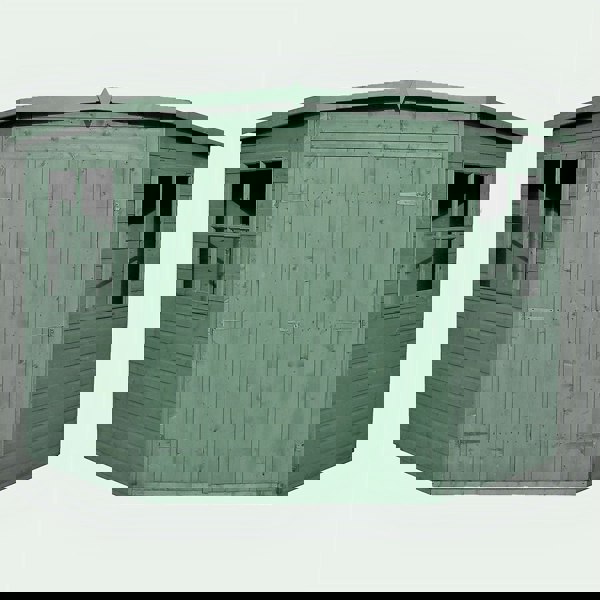 Shire Corner Shed 8x8 12mm interlock Cladding Pressure treated wooden