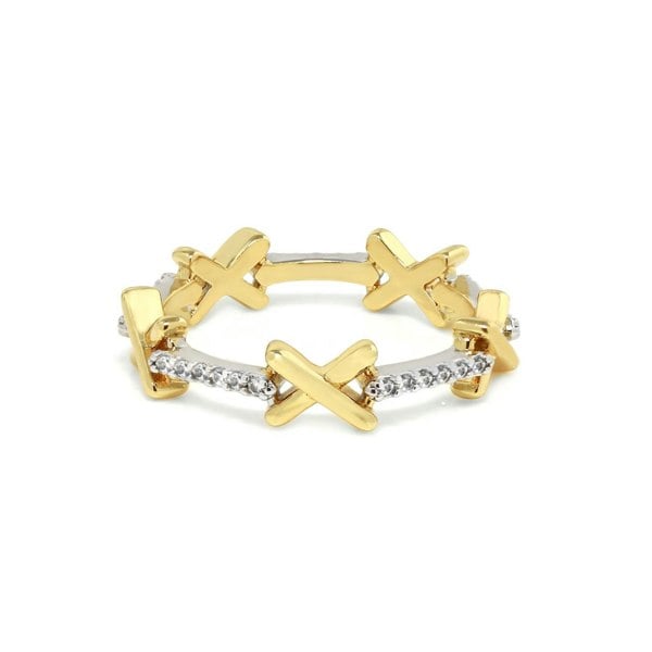 Say It With Kiss Ring - Gold & Silver Plated