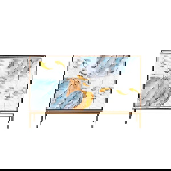 Monika Sideboard in a lifestyle setting with sideboard bookcase