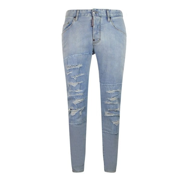 Dsquared2 Skater Jean Light Blue Ripped Jeans